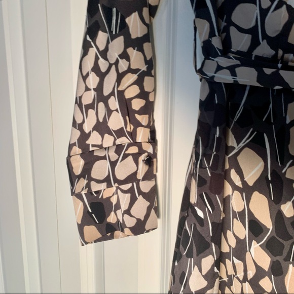 ROBERT ALLAN for H&M Satin Midi Dress in grey, pink, black - Picture 10 of 13